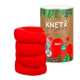 KNETÄ XXL Paper Tin (1,000 g) - Vegan Play Clay for Children from 1 Year I Made in Germany (Red)