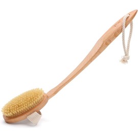 Cepillo de Baño Cepillo de Baño de Cerdas Mango Largo Cepillo para Frotar en la Espalda Cepillo de Baño de Piel Suave Cepillo para la Espalda Toalla de Baño Masaje Frotar Artefacto Convenienci