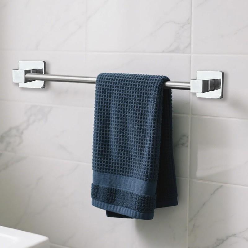 Stainless Steel Telescopic Towel Bar, Adjustable Bathroom Towel Rack for