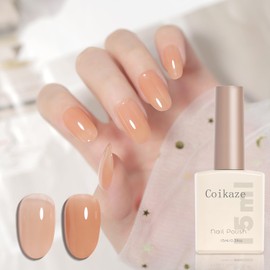 Coikaze Gel Nail Color Gel Transparent Transparent Sheer Color Gel, Single Color, Large Capacity, 0.5 fl oz (15 ml), UV/LED Compatible, For Beginners & Professionals, Color Gel, Single Item, 04 Pink