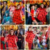 Moiuguli Ladybird Costume Women's Ladybird Costume Adult with Wings Glasses