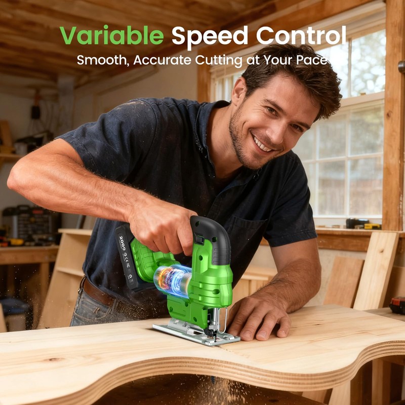 TaskStar Jig Saw - Cordless Jigsaw Saw with Batteries and