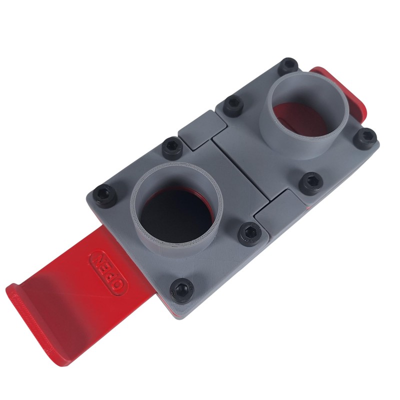 GENERISCH BlastGate DN 50 2/3 Way Valve for Extraction System,