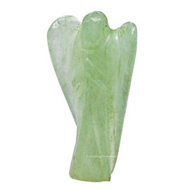 Green Aventurine Angel - Green Aventurine Crystal Angel and Pocket Guardian Angel Crystal Figurines (1.5 inches)