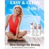 Facial Hair Removal Eyebrow Trimmer 2 in 1, Portable Facial