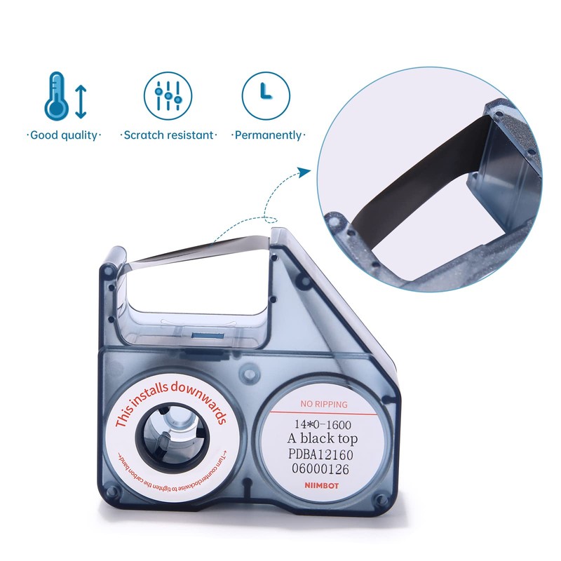 NIIMBOT B18 Compatible Label Tape, Replacement Refill Tapes for Thermal
