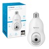 STEREN CCTV-238 Cámara WiFi Robotizada Socket seguidor Movimiento 3MPX, Blanco