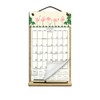 7" x 12" Wooden Refillable Calendar Holder filled with a