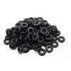 Pkg of 6 - Black SBR Rubber Push-in Grommet -