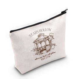 Stars Hollow Inspired Cosmetic Bag Gazebo Toiletry Bag Gilmore Fans Makeup Bag with Zipper Small Town Gift (Stars Hollow)
