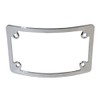 Curved Motorcycle License Plate Frame - Chrome