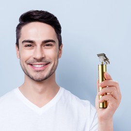 BarberBoss Haarschneider für Herren, Bartschneider, Bartschneider für Herren, wiederaufladbar, Gesichtstrimmer, Stoppel-Trimmer, Präzisions-Haarschneider, Herren-Detail-Trimmer