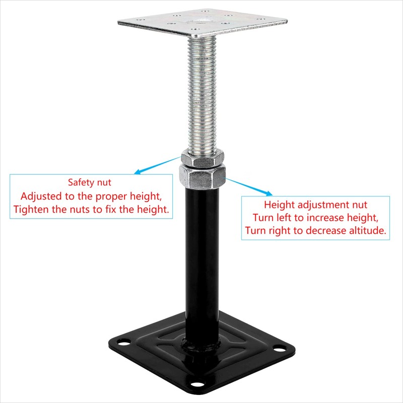 YXGJDP 4-Pack Lift Supports,Adjust Supports,Level Supports,Floor Jacks,Adjustable House Jack for