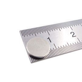 Brudazon 25 Mini Disc Magnets 8 x 1 mm N52 Strongest Level Neodymium Magnets Ultra Strong Power Magnet for Model Making, Photo, Whiteboard, Notice Board, Fridge, Crafts, Magnetic Disc Extra Strong