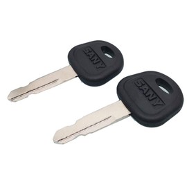 QTMY 2 Pack Keys for Sany Excavator Heavy Equipment