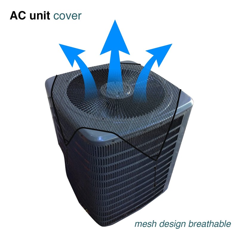 ECOOPTS 28"x28" Air Conditioner Cover AC Unit Top Mesh Cover