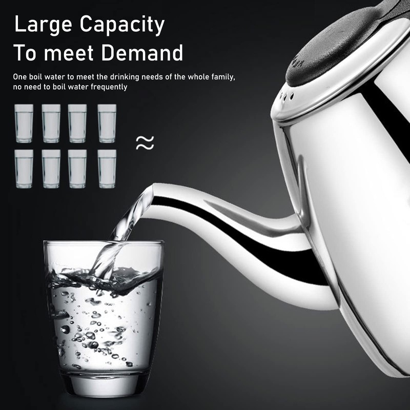 Teapot - Stainless Steel Stove Teapot Tea Coffee Pot Kettle