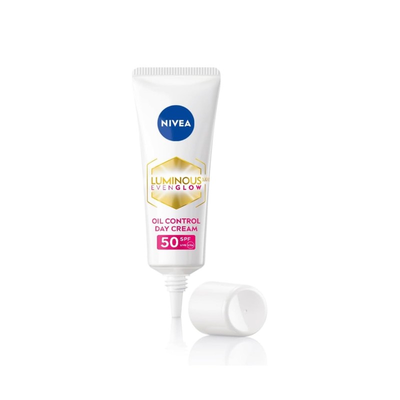 NIVEA Luminous 630 Even Glow Day Cream, Oil Control, SPF50,