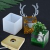 Voaesdk Light Resin Square Molds,Large Cube LED Silicone Molds for