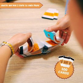 Fizz Creations Ex-Presso Crash! Fast Paced Coffee Themed Card Game. Draw Cards at the Risk of an Ex-Presso Crash. Age 12+, 2-6 Players, 30 Minutes Play Time. Fun Travel Games.