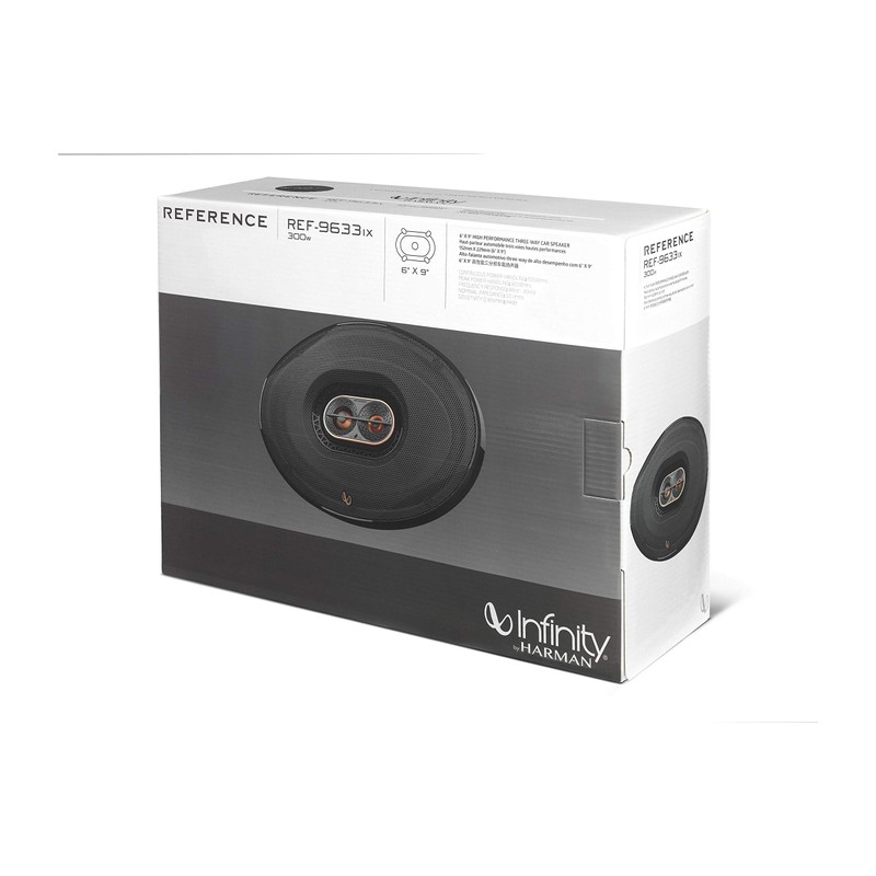 Infinity Reference REF-9633IX 6x9 3-Way Coaxial Speakers (300 WATTS 100
