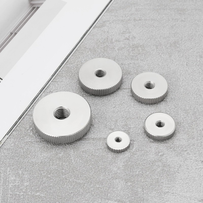 SG Store 10Pcs 304 Stainless Steel Knurled Thumb Nuts M3