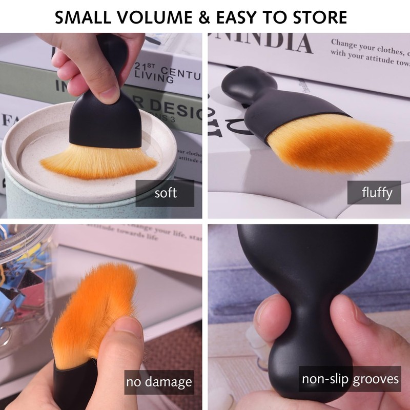 Luxiremi 2 Pack Car interior Cleaning Soft Brushes Dust and