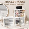 Small Makeup Organizer with Drawers, Stackable Bathroom Couneter Organizer with
