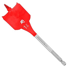 Diablo Spade Bit for Wood - 1-3/8 x 6 Inch - Speed-TIP Design - Curved Paddle - 1-3/8" Diameter, 1/4" Hex Shank, 6" Length - DSP2160