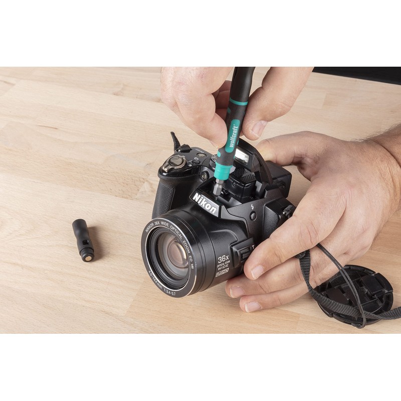 wolfcraft Micro Bit Pen I 8736000 I Pocket Tool for