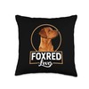 Foxred Lover Redfox Labrador Retriever Fox Red Throw Pillow