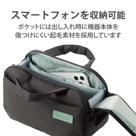 Elecom DGB-S045BK Offtoco Shoulder Bag, Camera Bag, Black