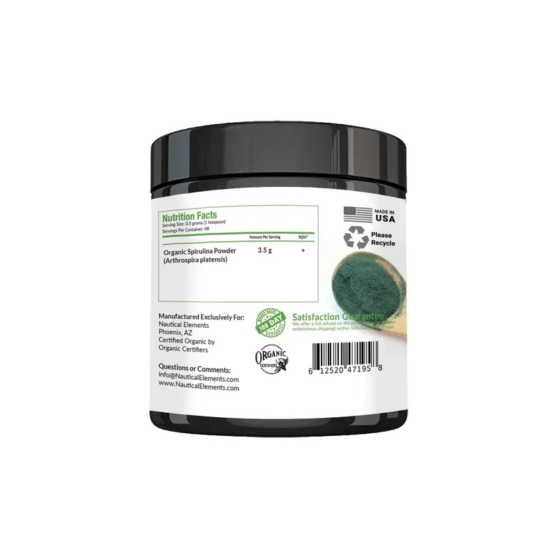 Espirulina En Polvo Orgánico Usda De Alta Calidad De Algas