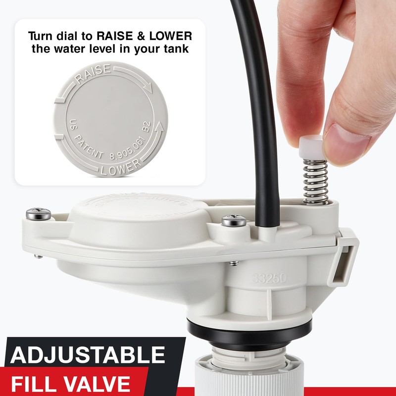 Avenuebool Anti Siphon Toilet Fill Valve Assembly, Toilet Fill Valve