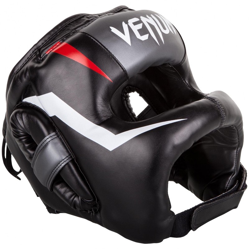 Venum Elite Iron Headgear - Black/Black - One Size