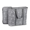 JOMOLA Collapsible Laundry Caddy 80L Large Foldable Laundry Basket Grey