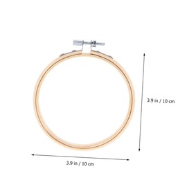 Operitacx DIY Embroidery Circle Frame 10cm Bamboo Embroidery Hoop Cross Stitch Circle Sewing Tool Versatile for Wall Decorations