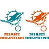 GStar Miami Dolphins Set of 8 Vinyl Cornhole Decals - 2 Free Window Decals - Cornhole