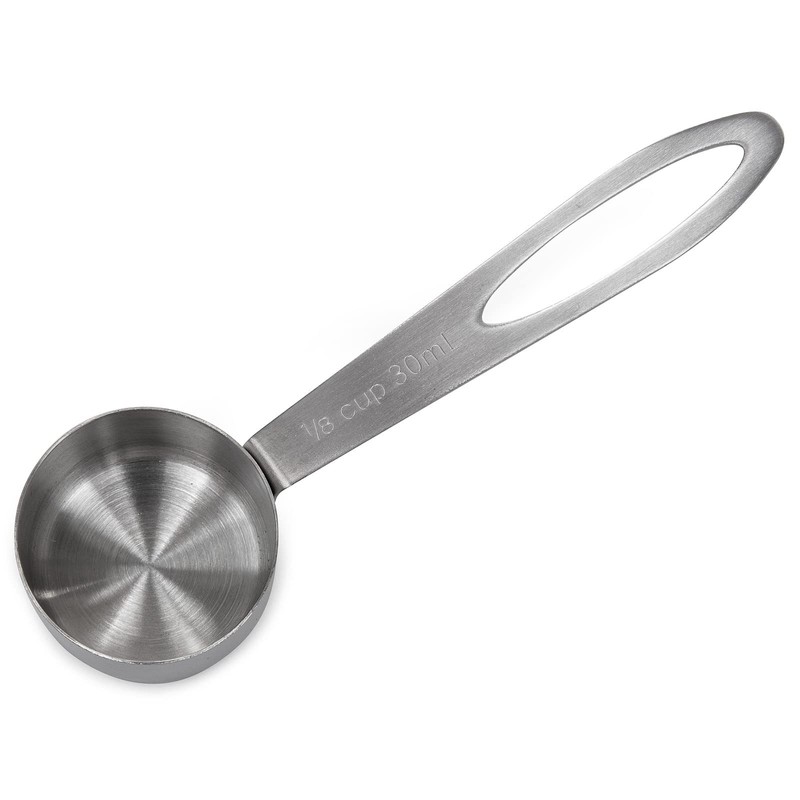 ChefWave Durable Stainless Steel Coffee Canister with Measuring Spoon, Convenient