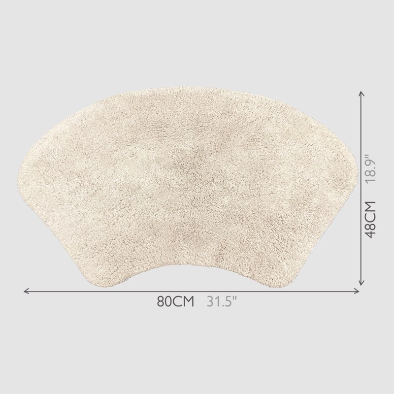 Allure Curved Bath Mat 48 x 80cm – 100% Cotton