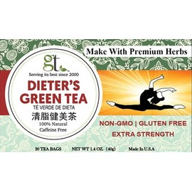 Dieter's Green Tea (Extra Strength) (20 Tea Bags) 4-Pack