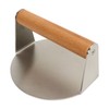 Hamburger Press 304 Stainless Steel Smooth Surface Wooden Handle Easy