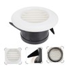 SHOWERORO 2Pcs Round Air Vent Louver for Air Conditioner Ceiling