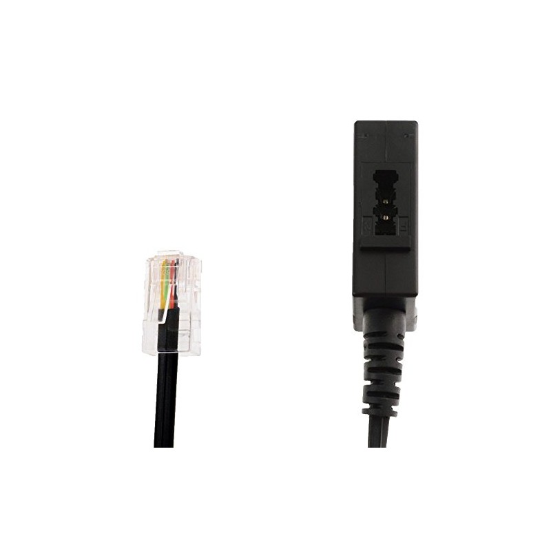 Helos 014107 8P4C TAE-RJ45 Black cable interface/gender adapter 014107, 8P4C,