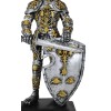 Medieval Swordsman Roccoco Italian Knight Figurine 8" Suit of Armor