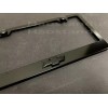 License Plate Frame Shop 1x (Black) Bowtie-LOGO 3D Emblem Badge