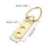 uxcell D Ring Picture Hangers, 64mm x 22mm Golden Assortment