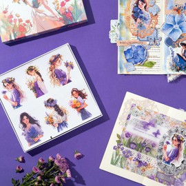 JOYCHOIC Scrapbook Stickers Set, 240Pcs People Sticker for Journaling and Scrapbooking, Junk Journal Supplies, Washi Materials, Women Girls Ladies Planner DIY Arts Craft