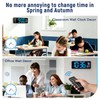 CherishMood 13" Large LED Digital Wall Clock, Remote Control, 10-Level