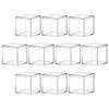 Operitacx 10pcs Small Acrylic Boxes with Lids Clear Acrylic Plastic